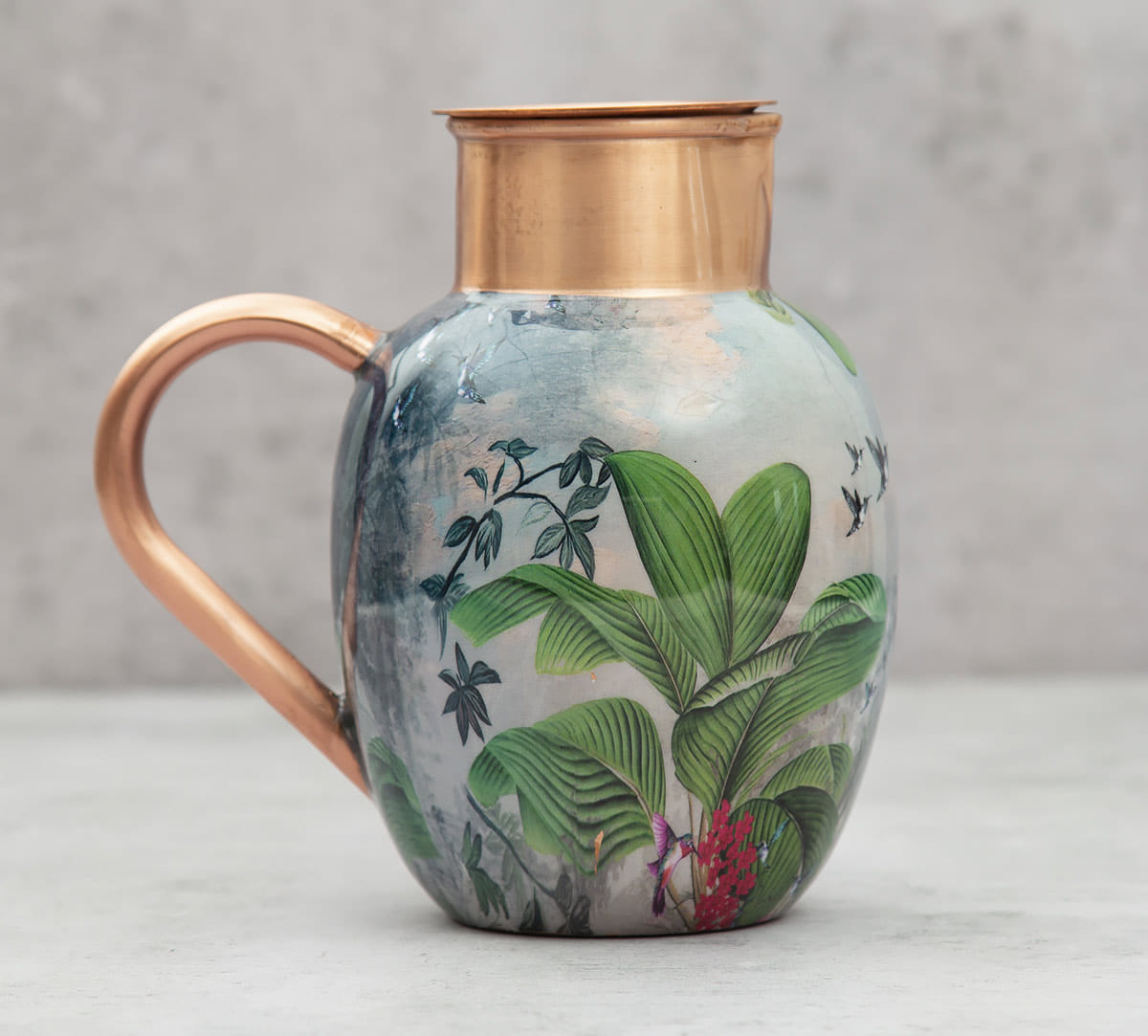 Tropical View Copper Jug Set