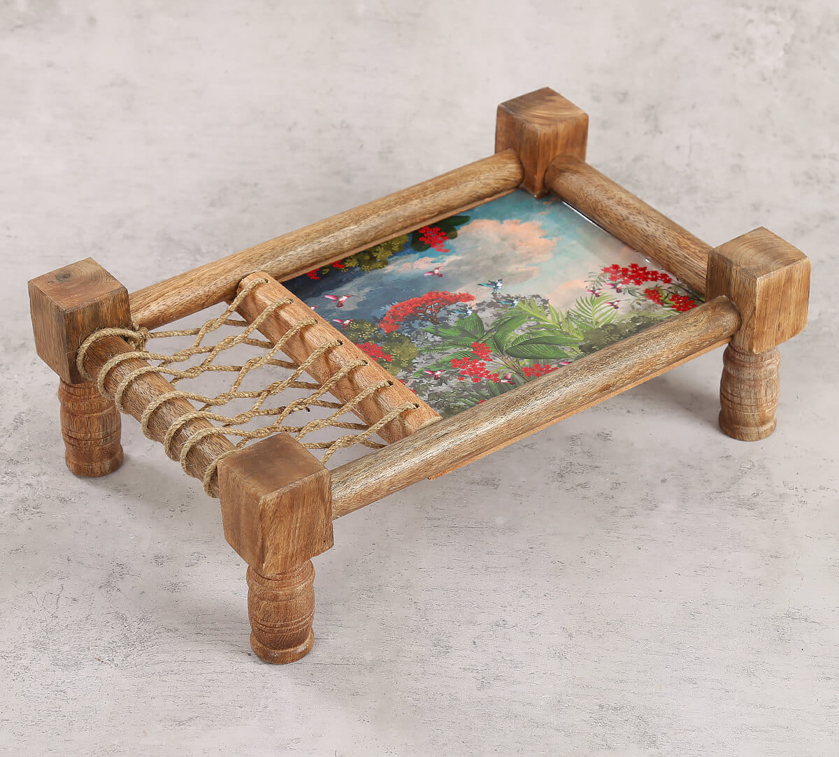 Tropical View Wooden Platter