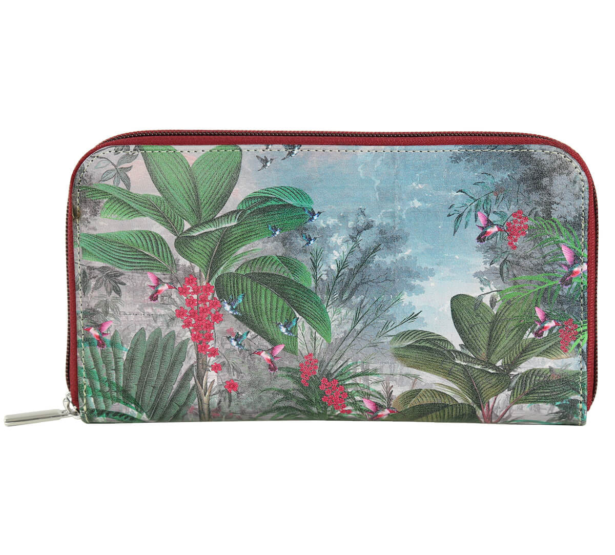 Tropical View Zipper Wallet
