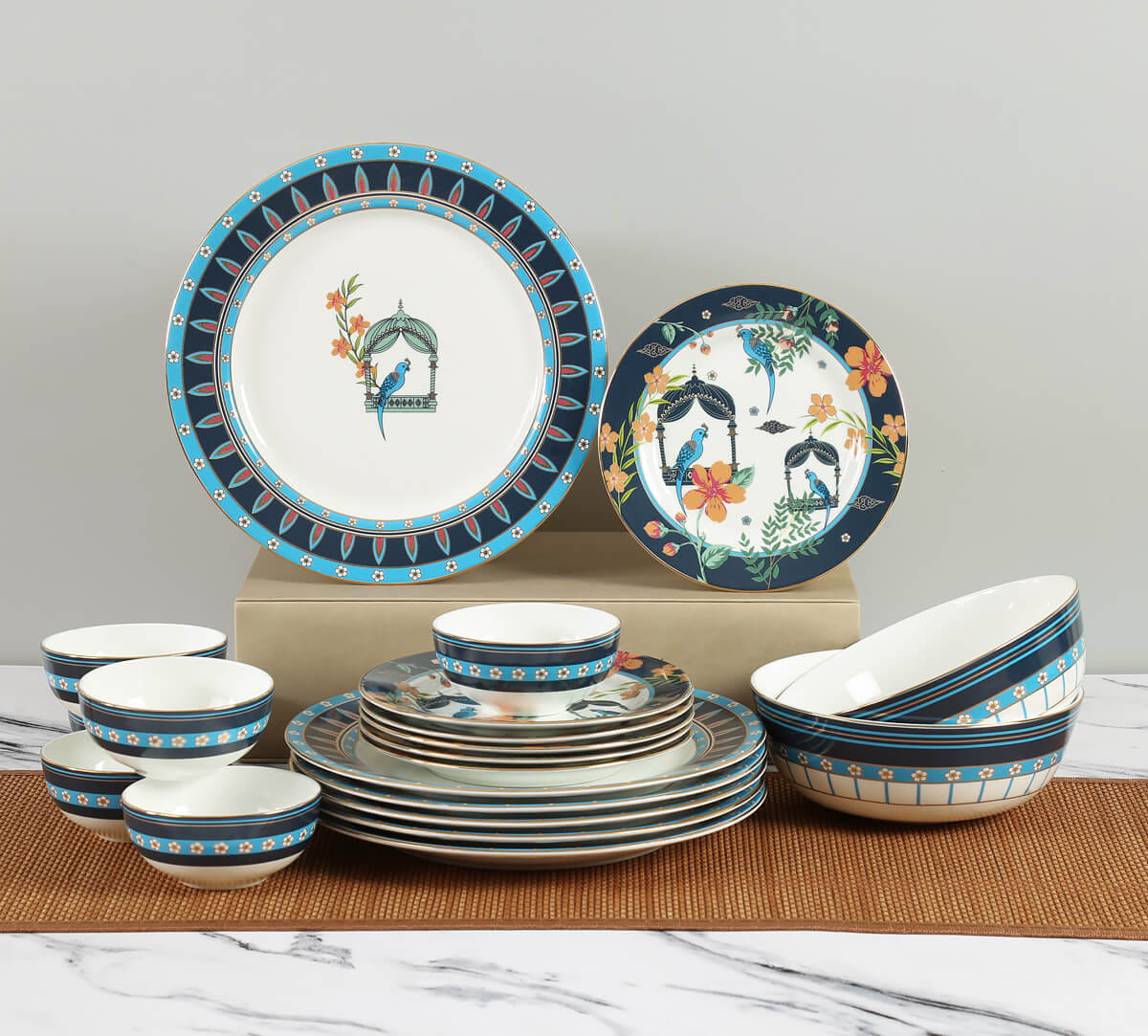 Verdant Chef d'oeuvre Dinner Set - 20 Pieces