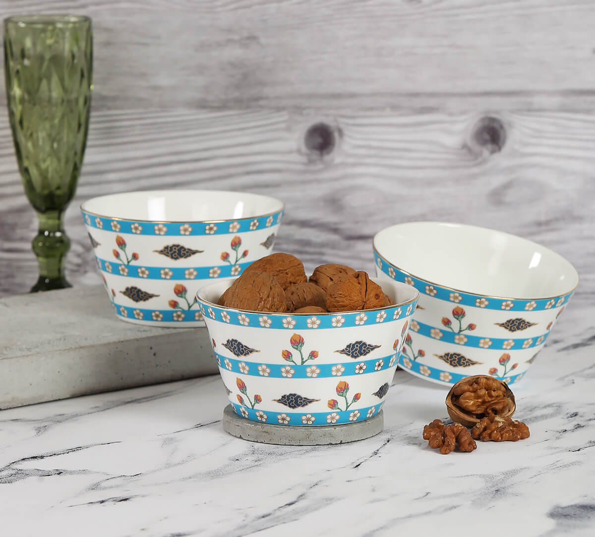Verdant Chef d'oeuvre Nikko Bowl (Set of 3)