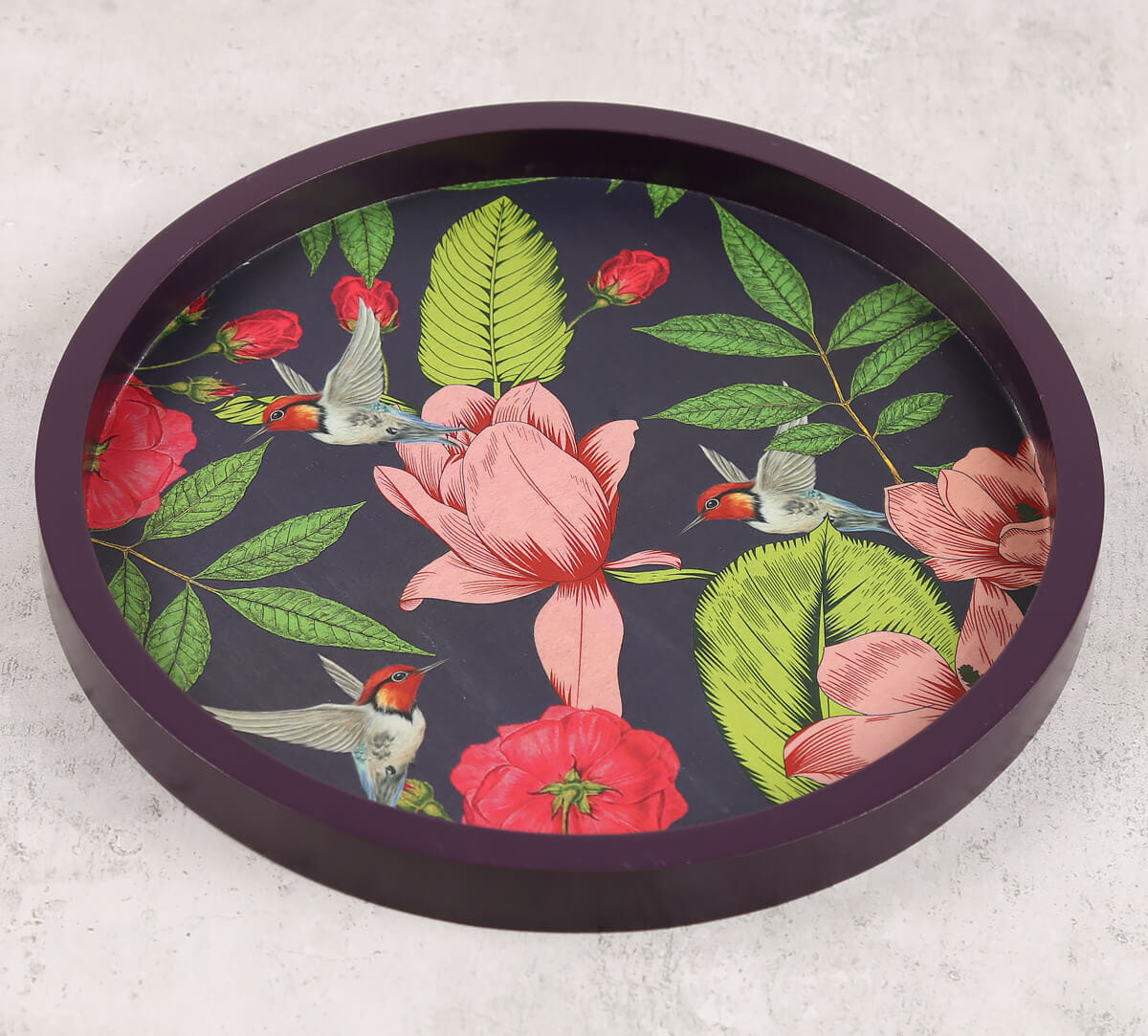 Warbled Verdure Decor Plate