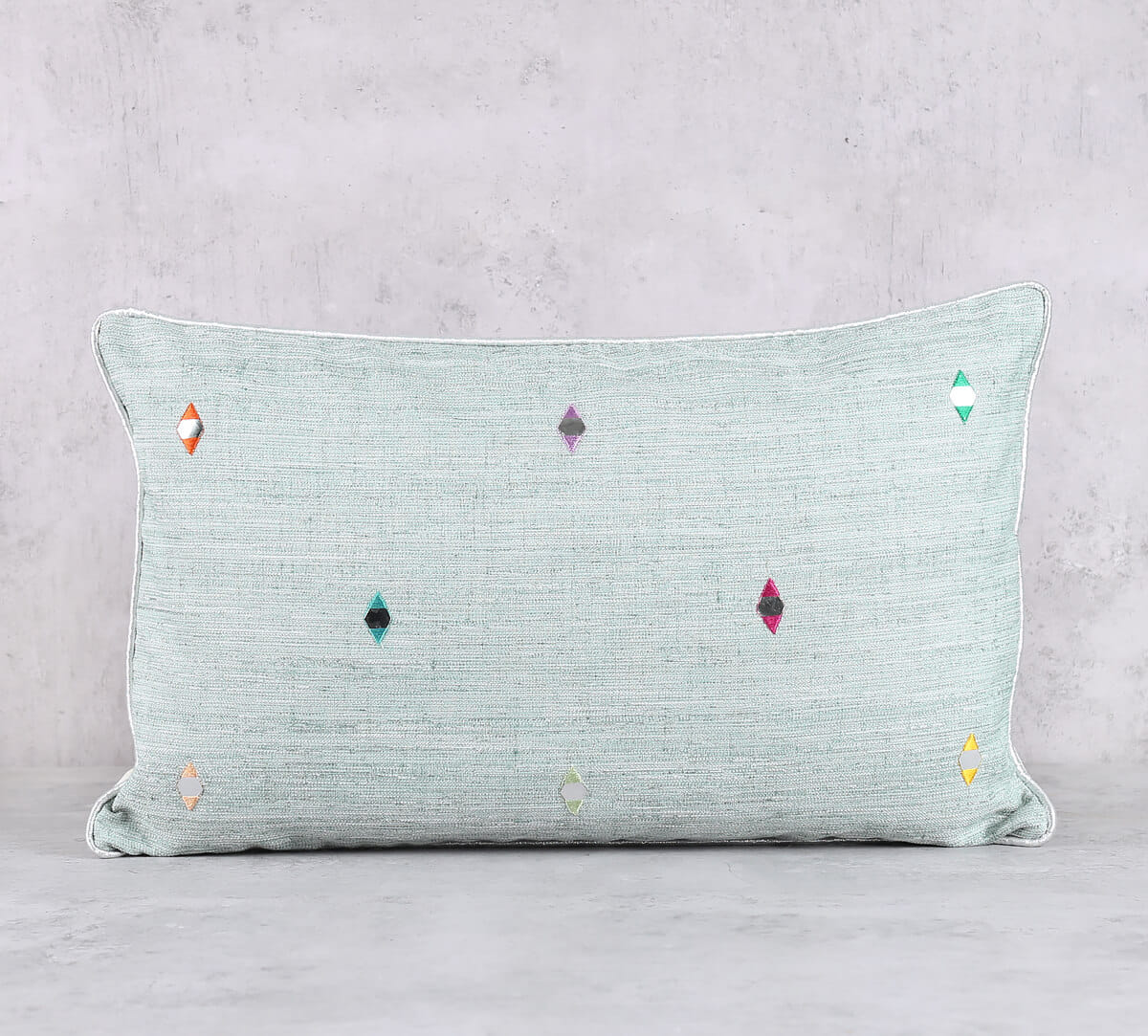 Water Chestnut Metallic Mirrors Cushion Cover