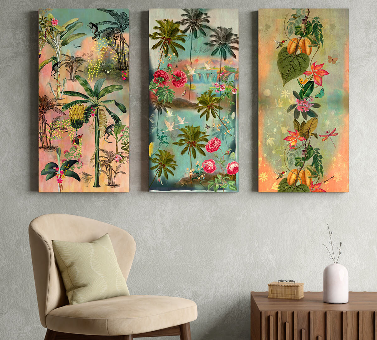 Wildflower Whimsy Wall Art Set of 3
