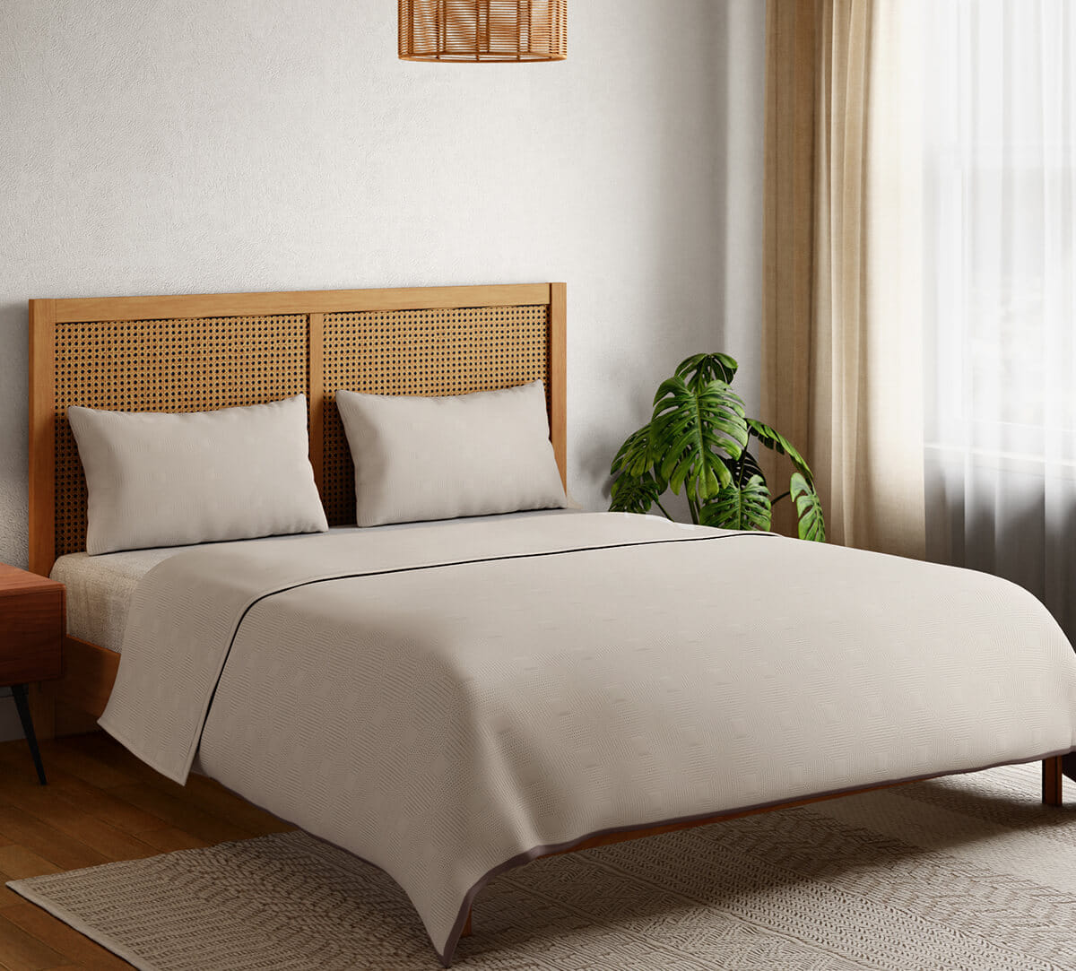Windows to Bricks Bed cover set