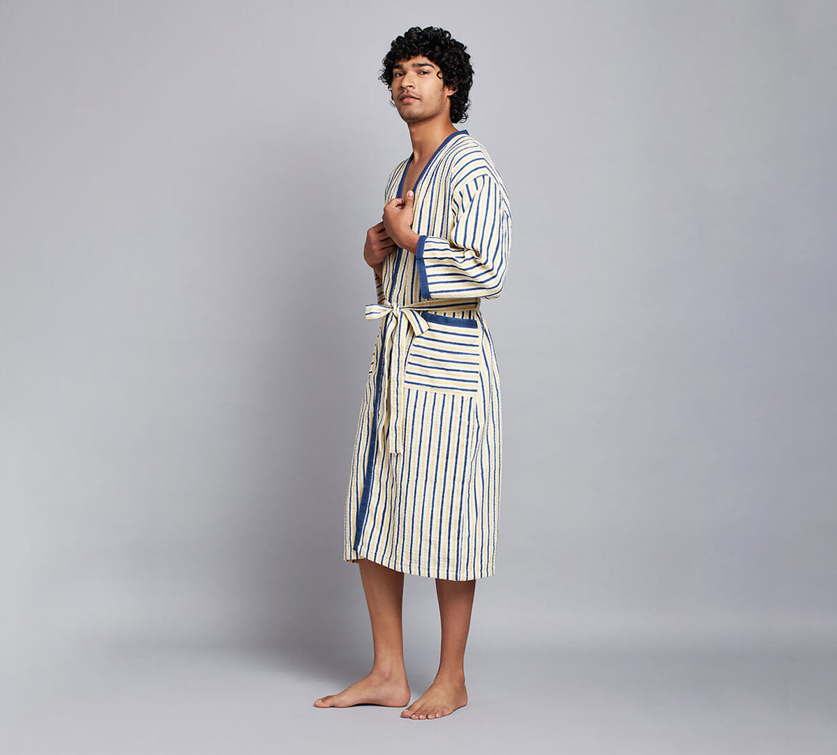 Zenith Stripes Bathrobe