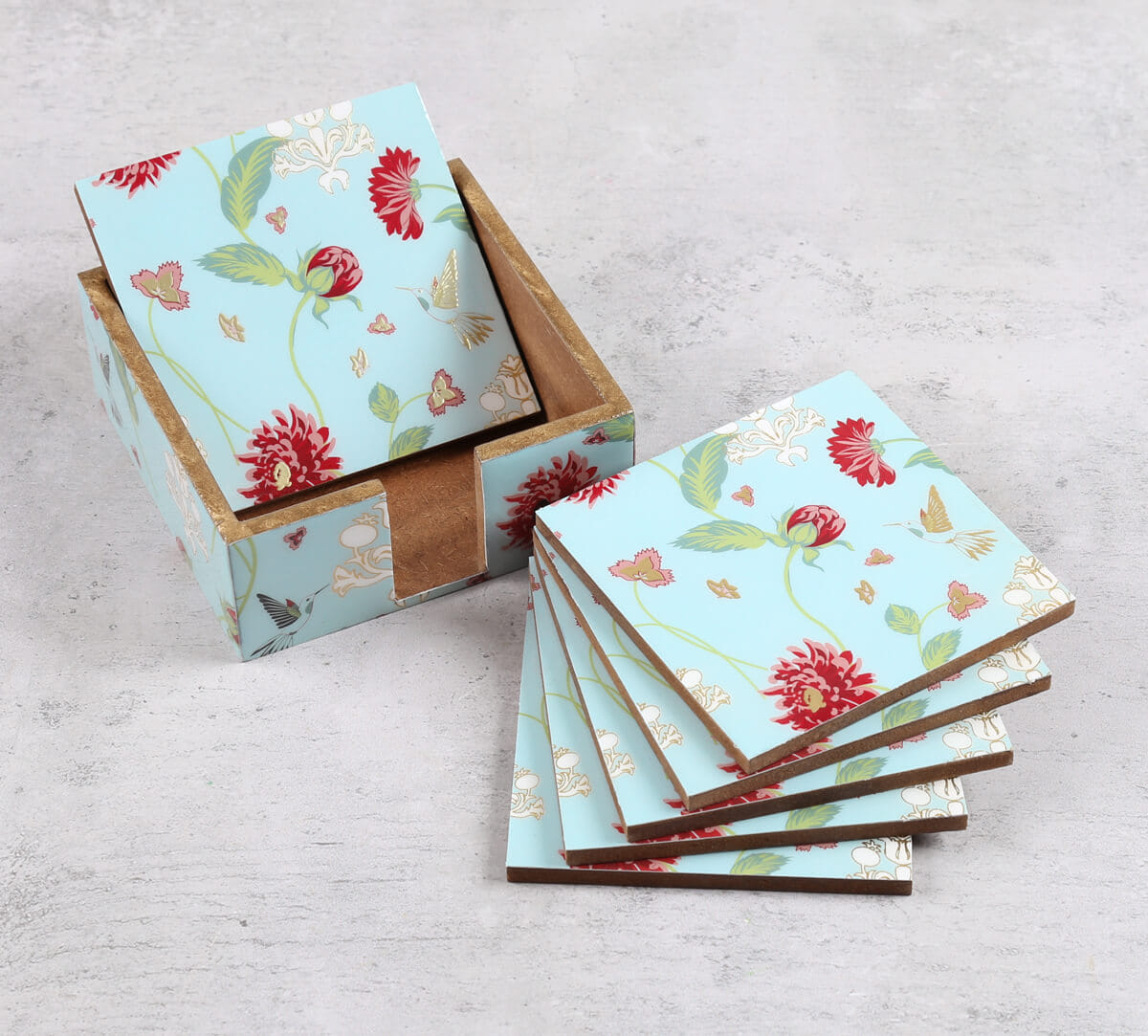 Zinnian Jazz MDF Coaster with Stand