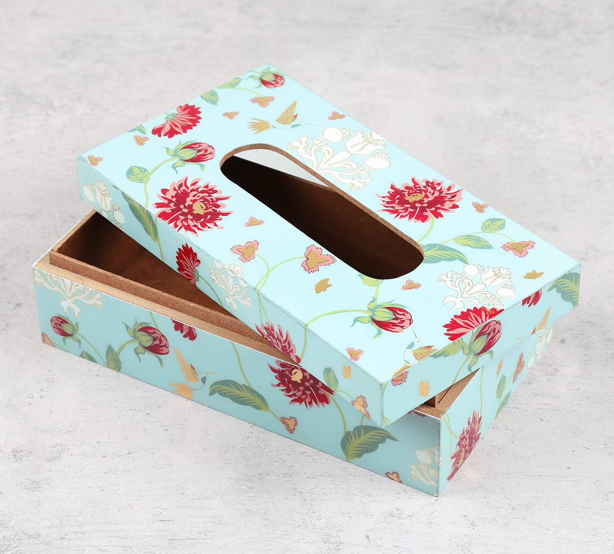 Zinnian Jazz Tissue Box Holder