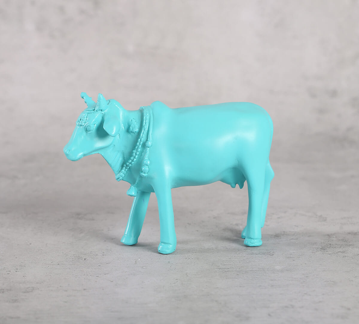 Cerulean Cow Figurine