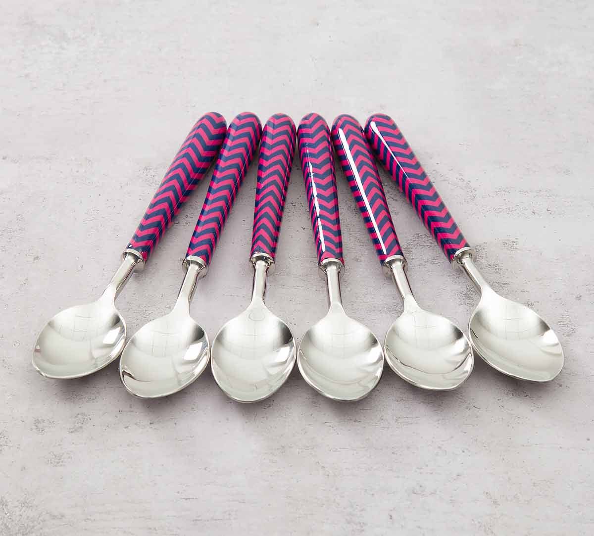 Chevron Melavo Table Spoon Set of 6
