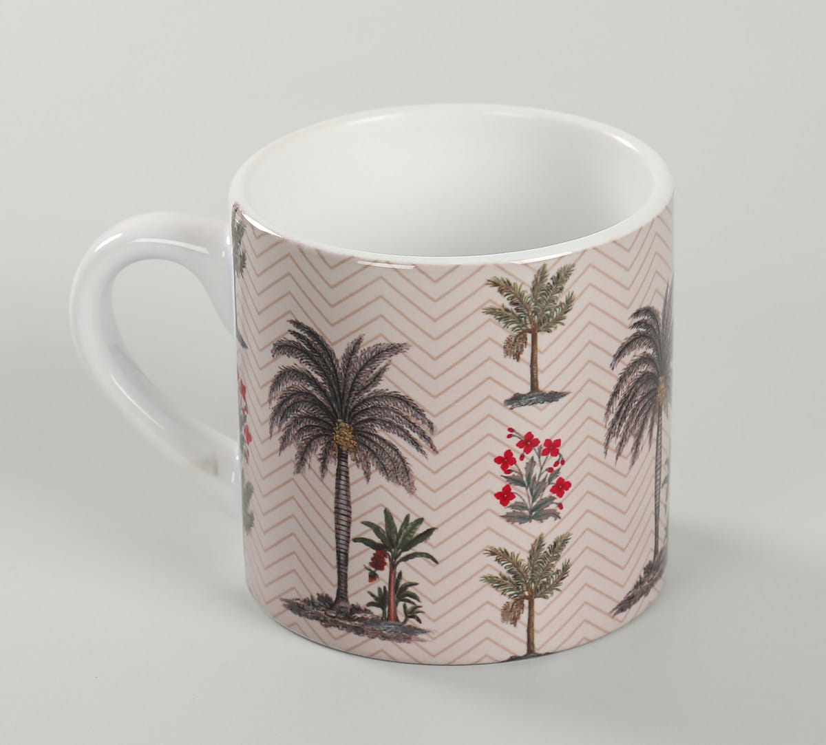 Chevron Palms Espresso Mug
