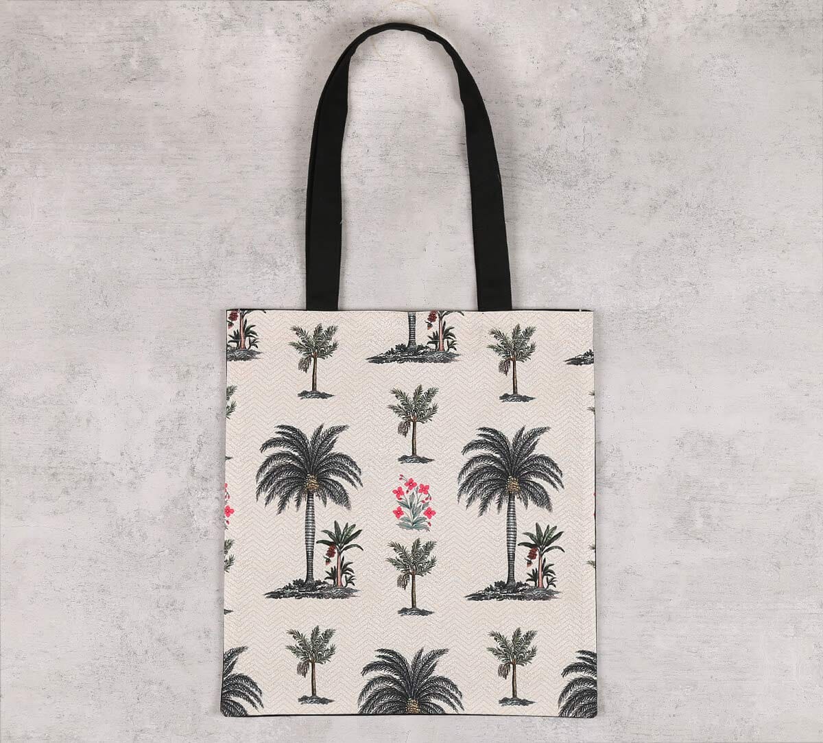 Chevron Palms Jhola Bag