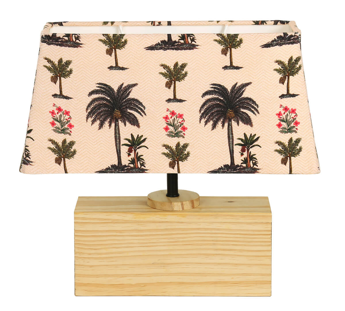 Chevron Palms Rectangle Lamp