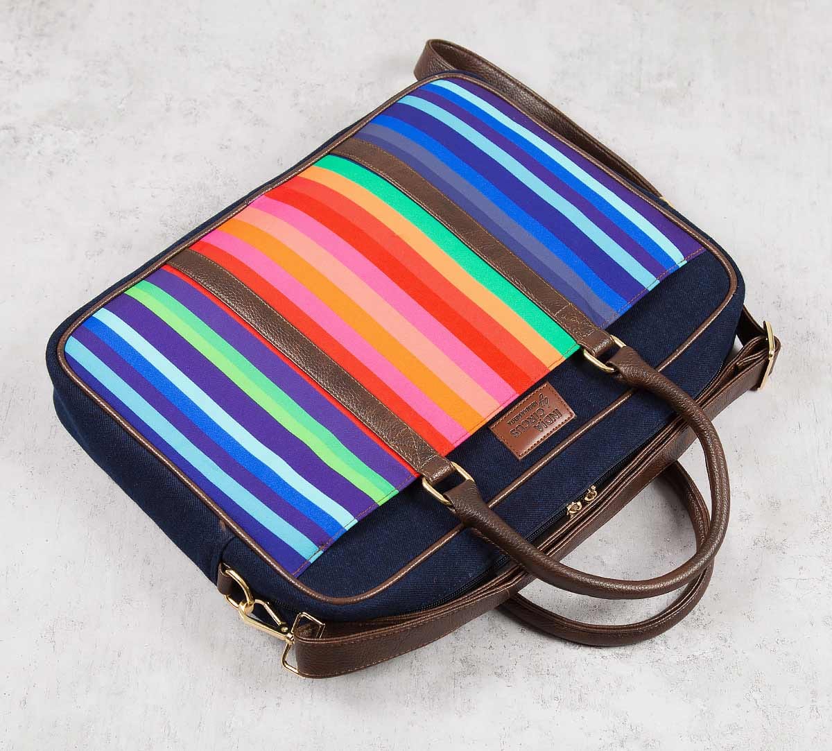 Colour Pop Scooter Denim Laptop Bag