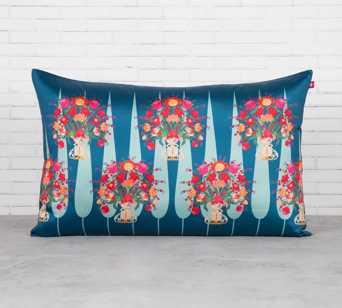 Conifer Affair 20" x 12" Blended Taf Silk Cushion Cover