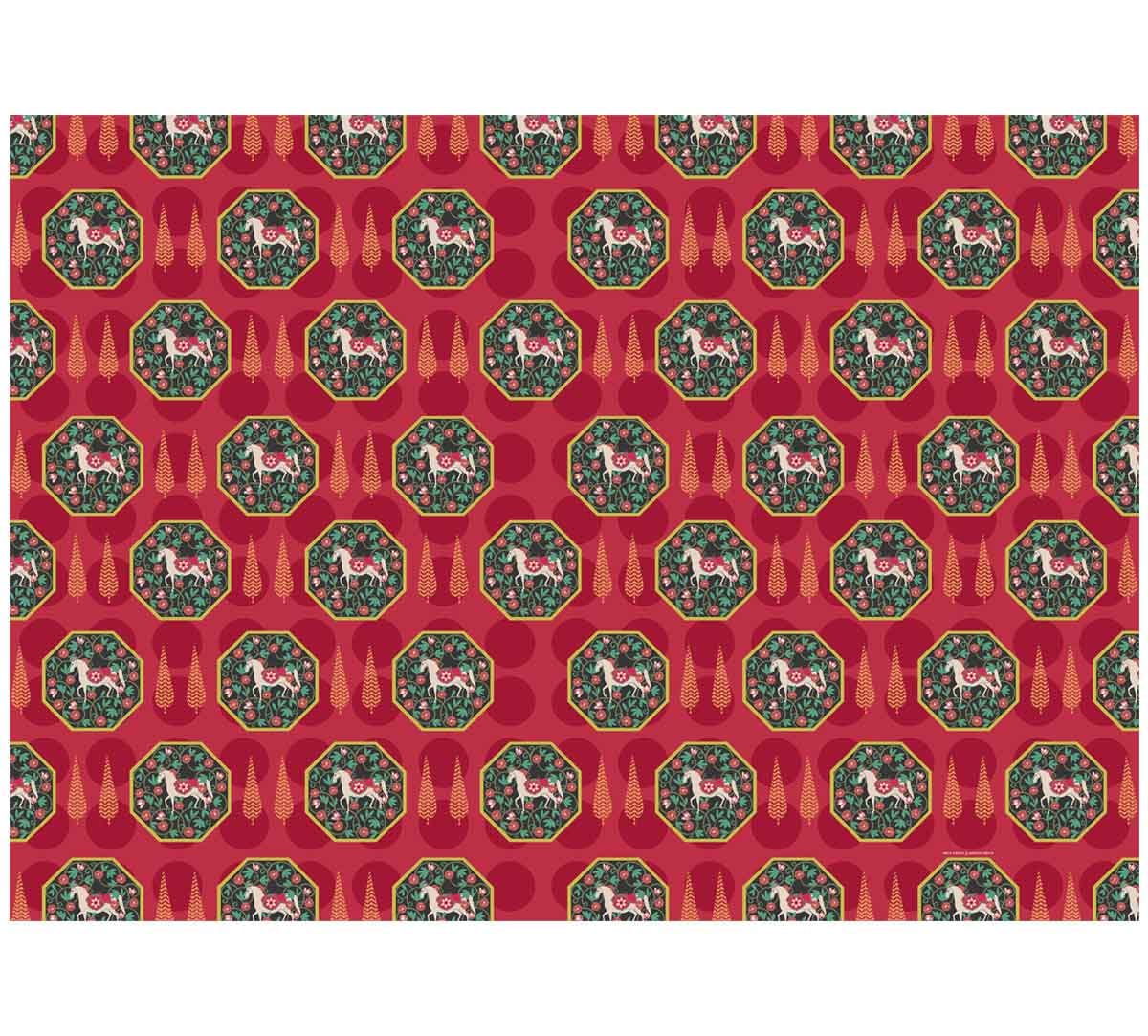 Conifer Stallion Reiteration Gift Wrapping Paper (Set of 6)
