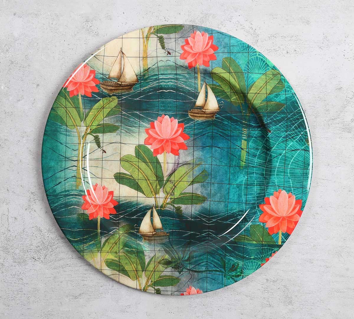 Cosmic Sail Iron Decor Plate