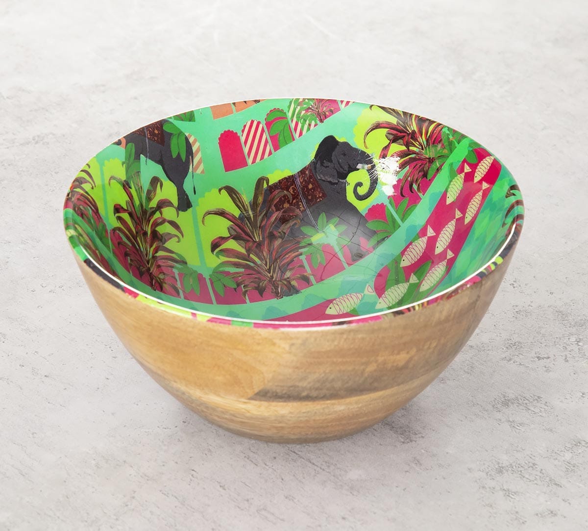 Countryside Tusker Wooden Bowl