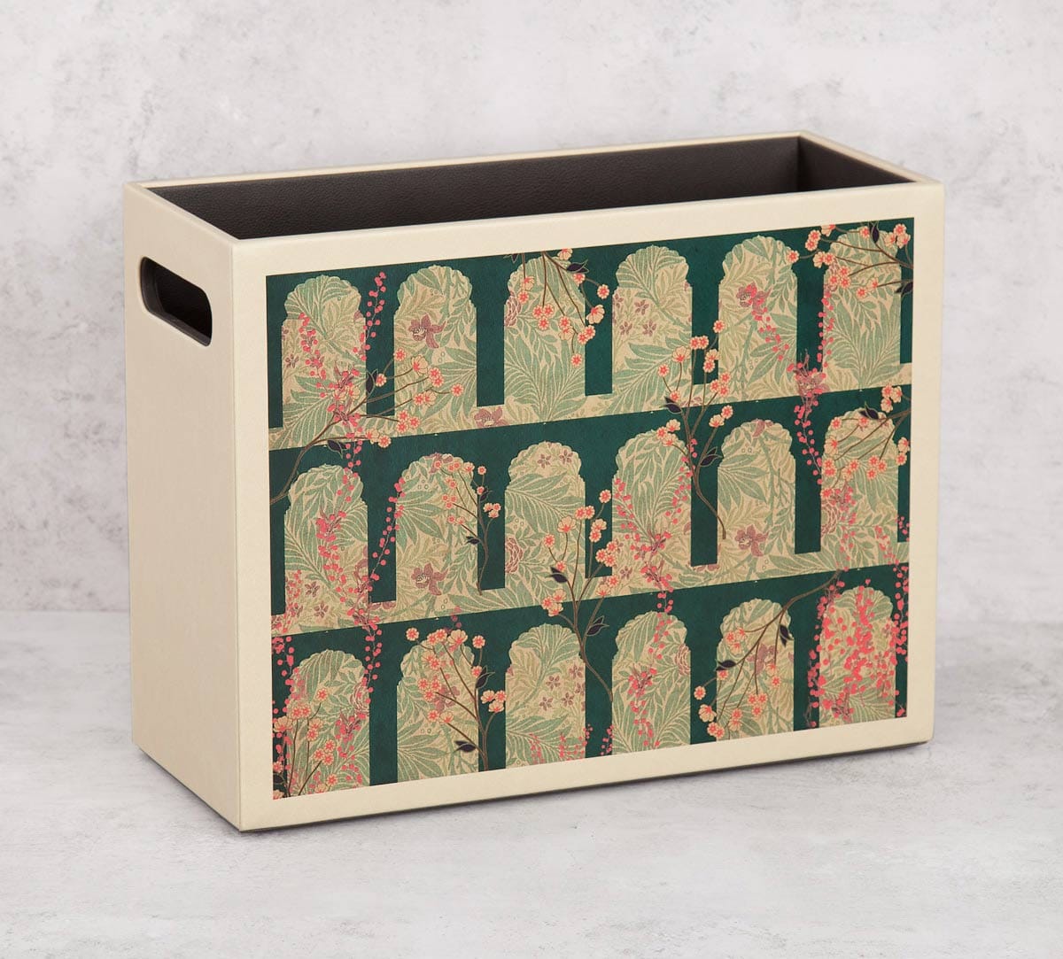 Cypress Vines Leather Magazine Holder