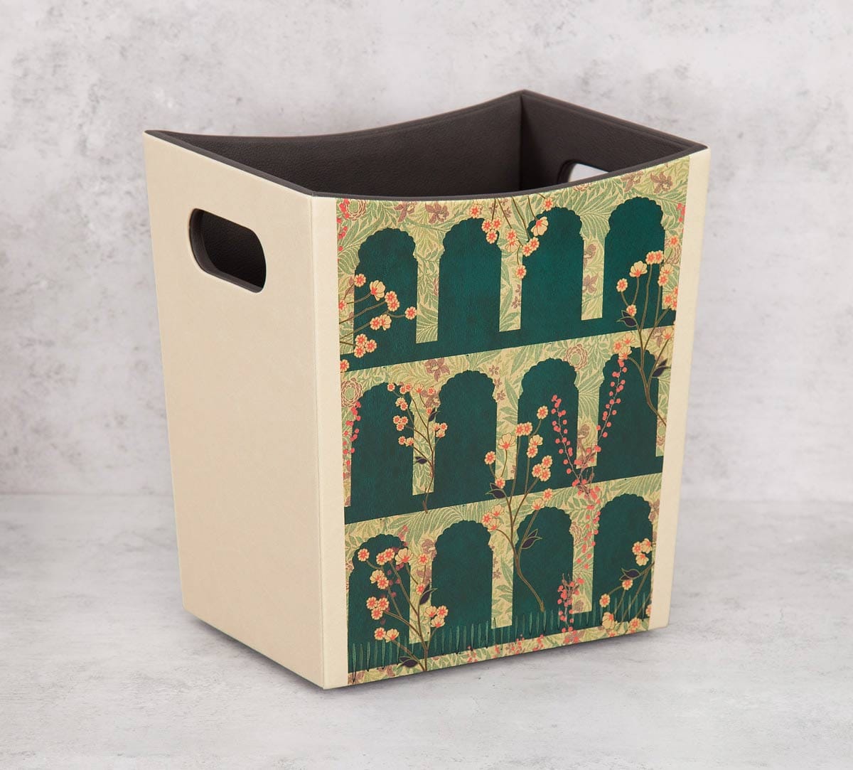 Cypress Vines Leather Storage Bin