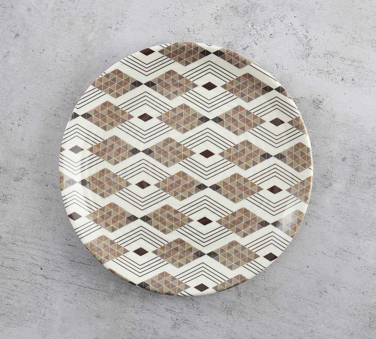 Diamond Motifs Quarter Plate