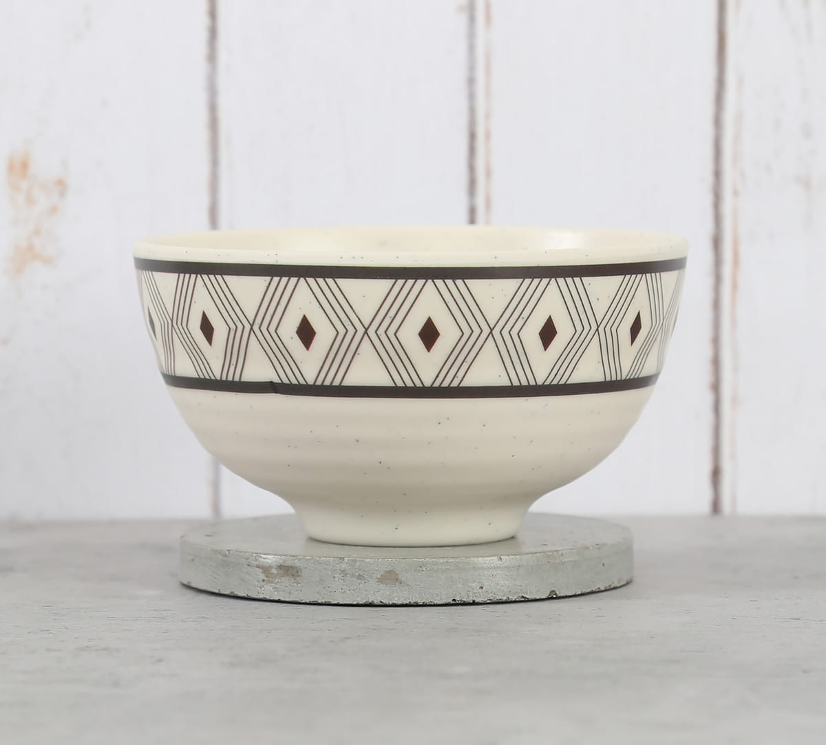 Diamond Motifs Soup Bowl