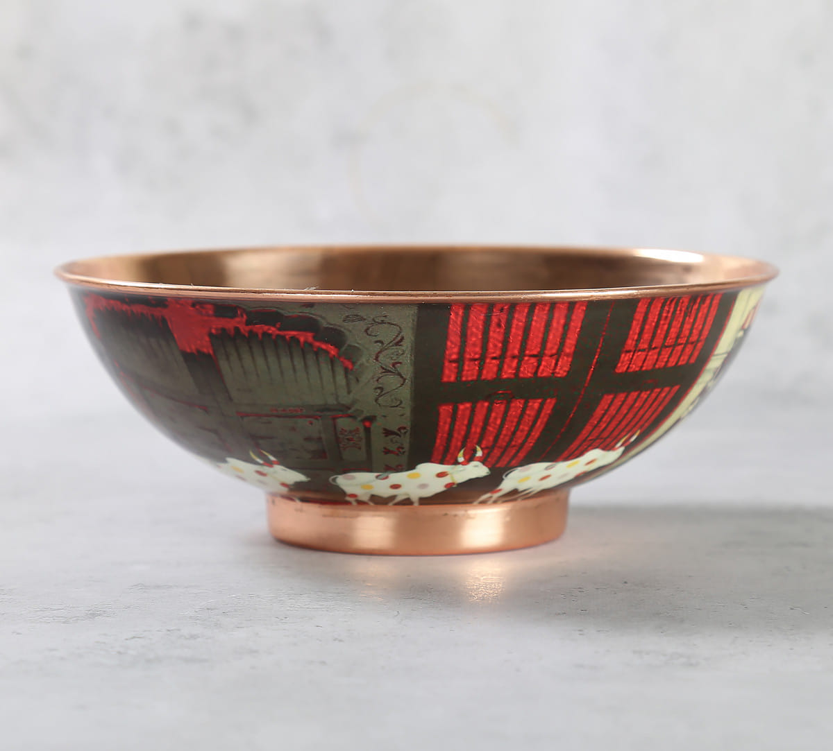 Doors Of Mystical Wonder Copper Bowl