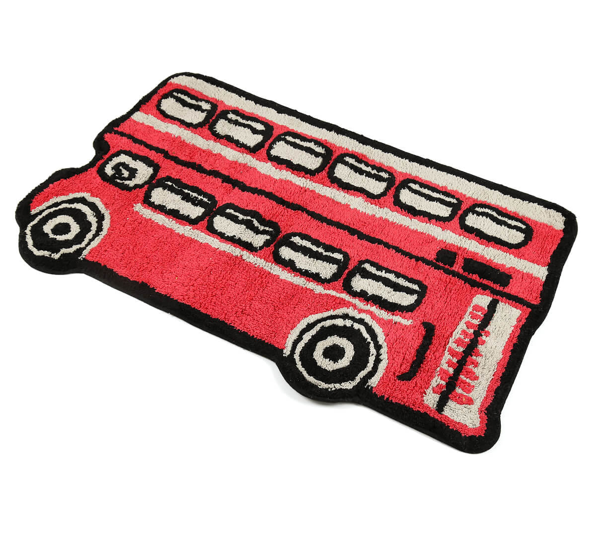 Double Decker Shaped Bath Mat
