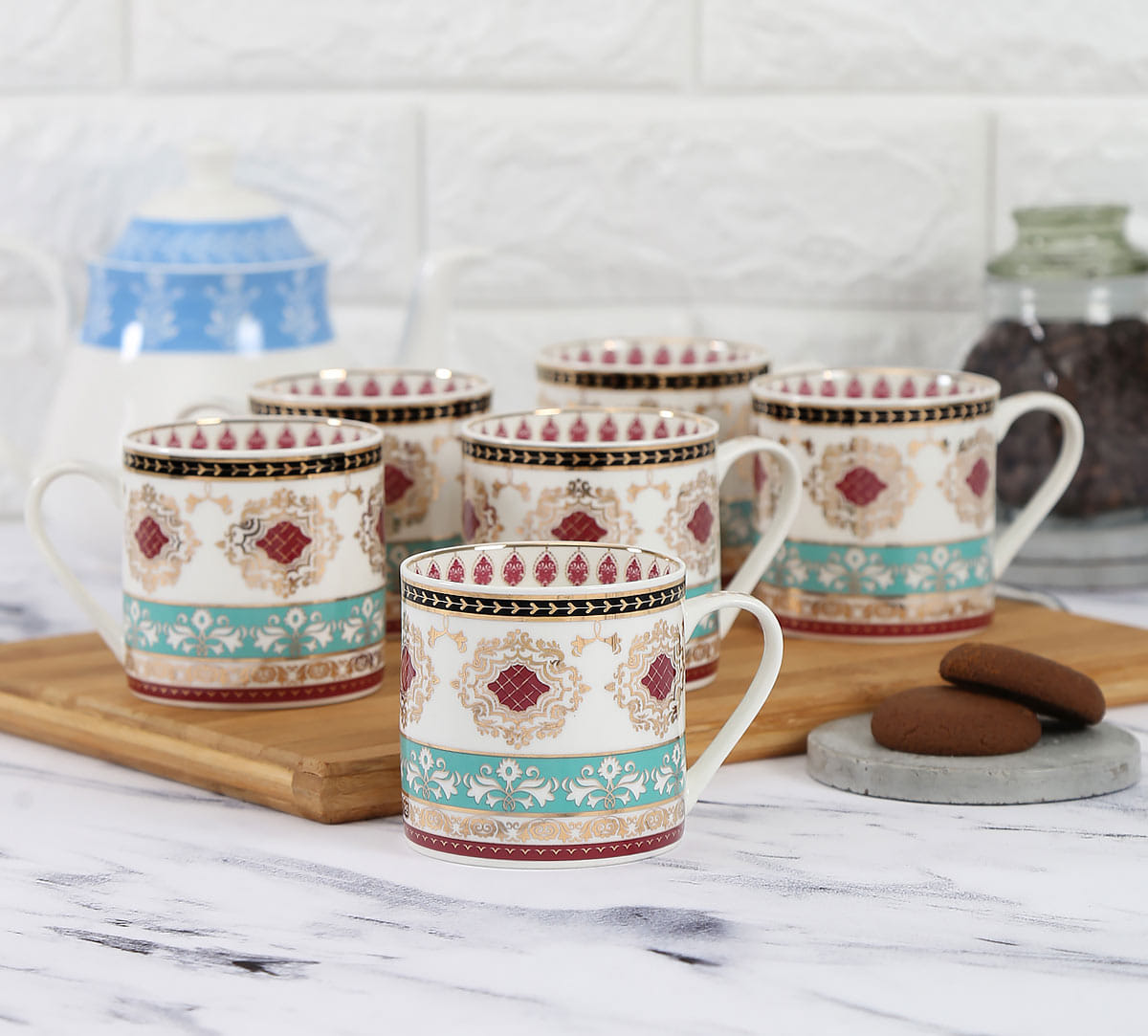 Enchanted Waves Coffee Mug Set of 6
