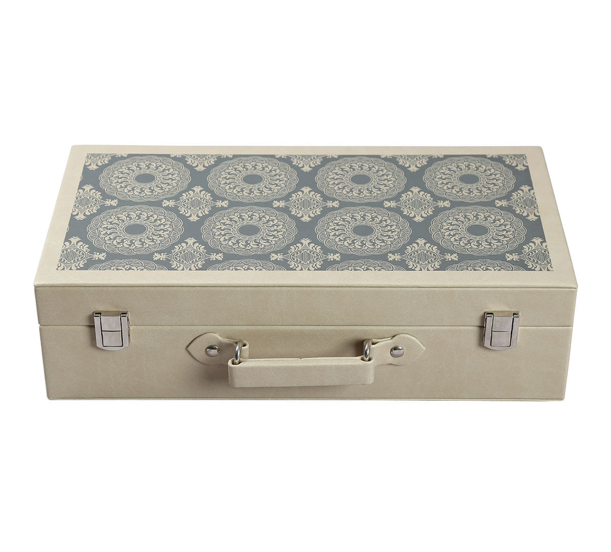 Ethnic Circles Leather Watch and Eyewear Box