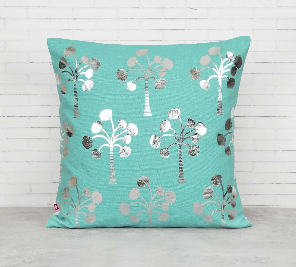 Exotic Palm Foil Cushion Cover