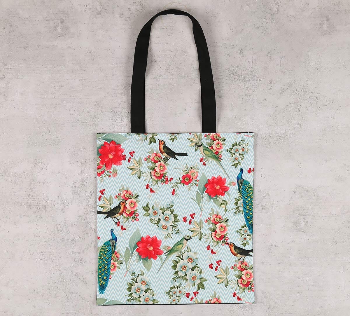 Feathered Garden Jhola Bag