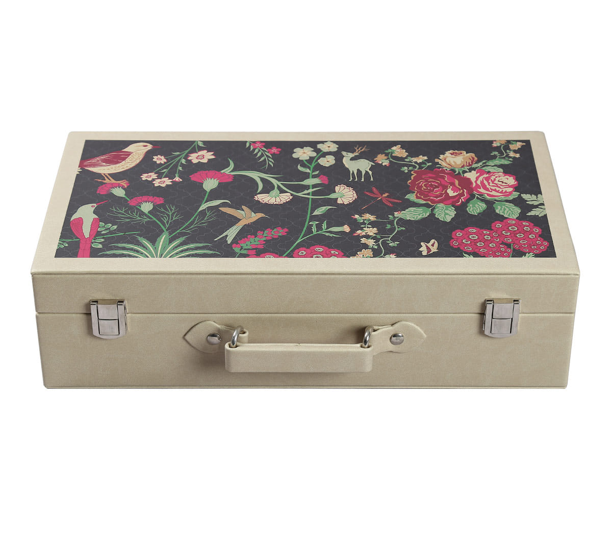 Floral Galore Leather Watch and Eyewear Box