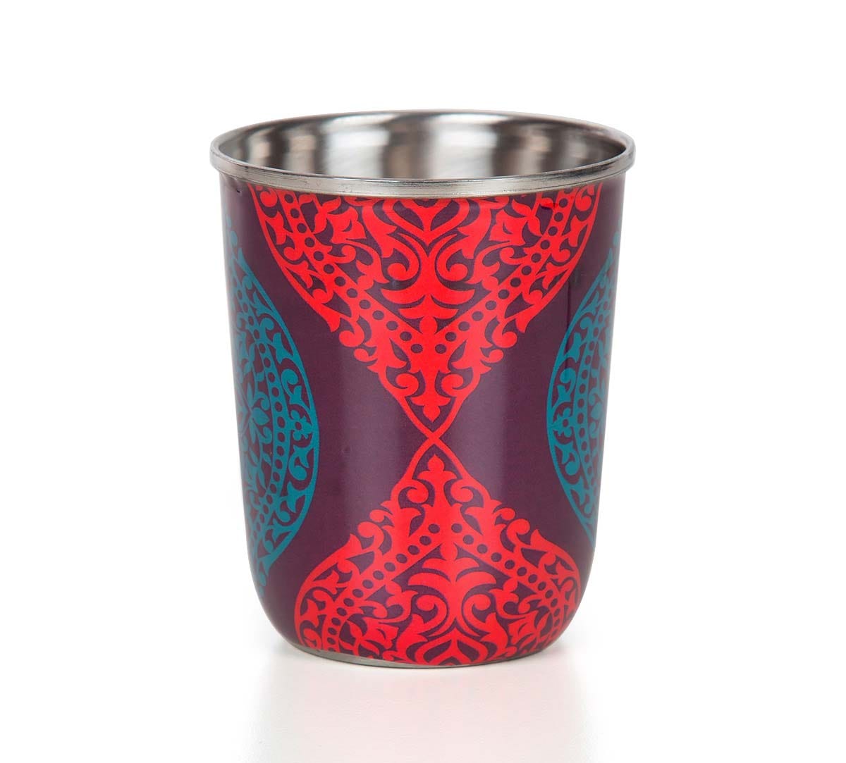 Floral Hourglass Small Steel Tumblers (Set of 2)