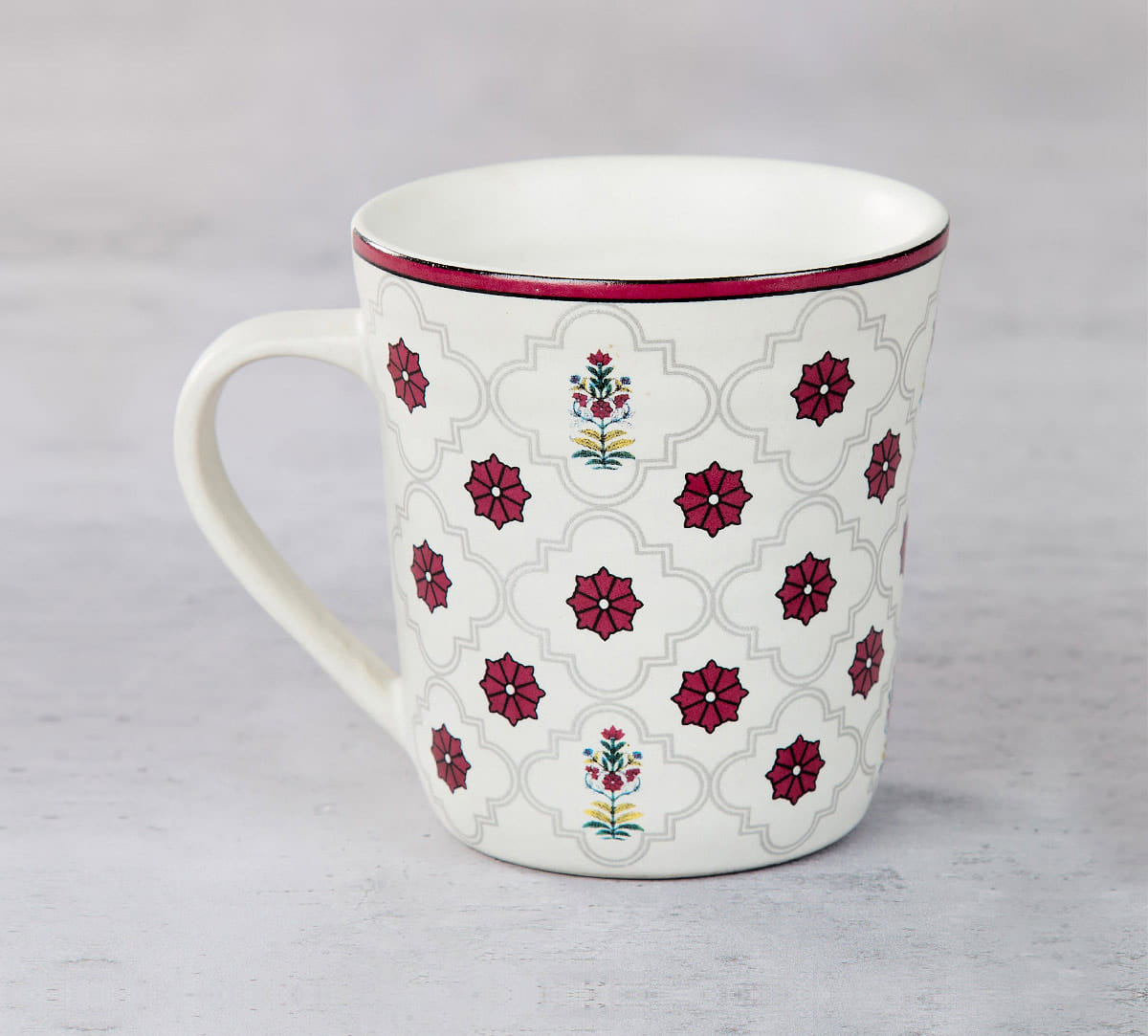 Floral Lattice Coffee Mug