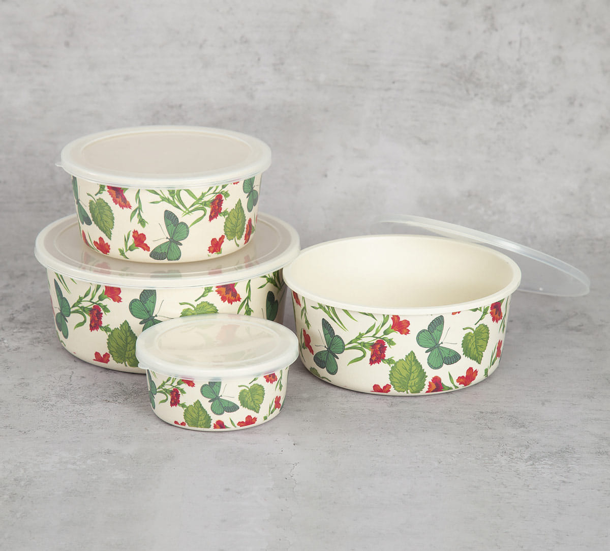Fluttering Extravagance Bamboo Container Set
