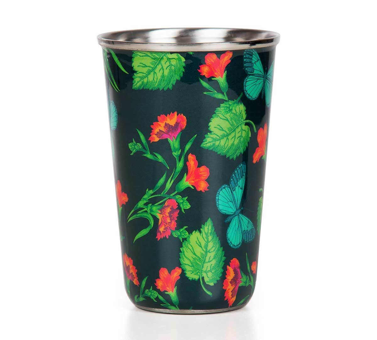 Fluttering Extravagance Steel Tumbler (Set of 2)