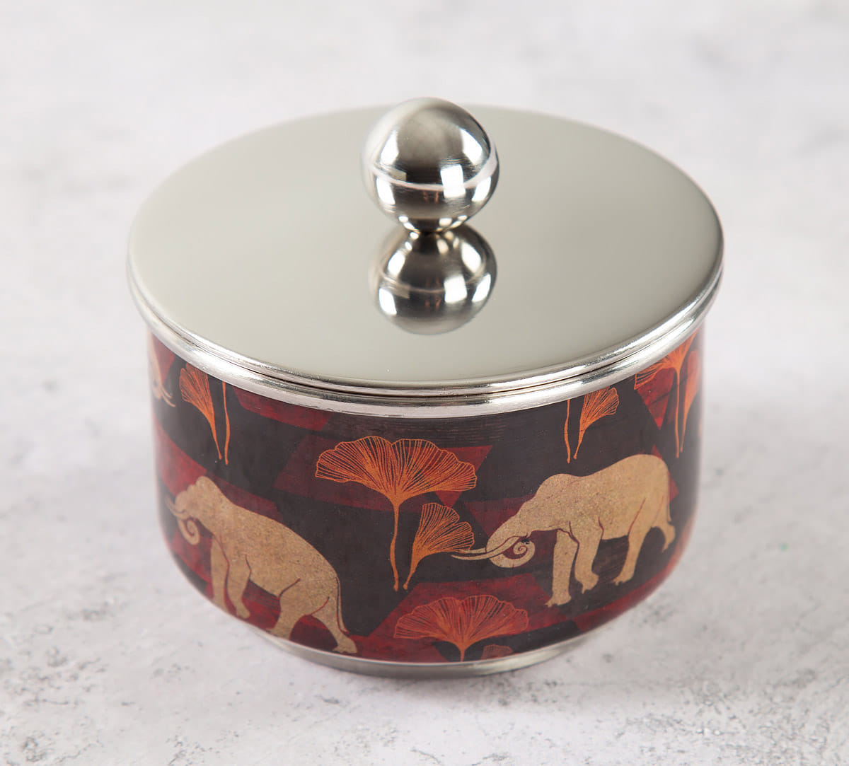 Gallant Tusker Steel Bowl with Lid