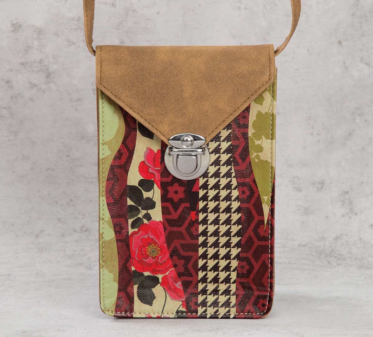 Geometrical Straps Mobile Sling Bag