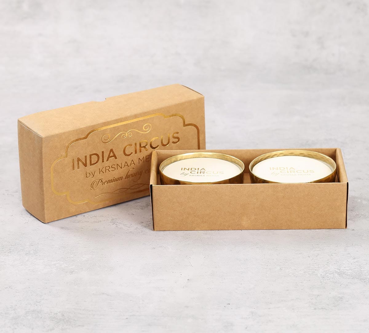 Gold Vanilla Bean Scented Bowl Candle