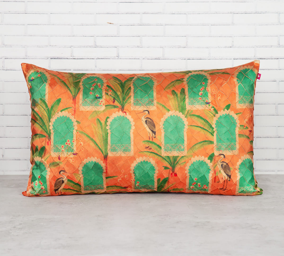 Heron's Palace 20" x 12" Decorative Scaled Cushion Cover
