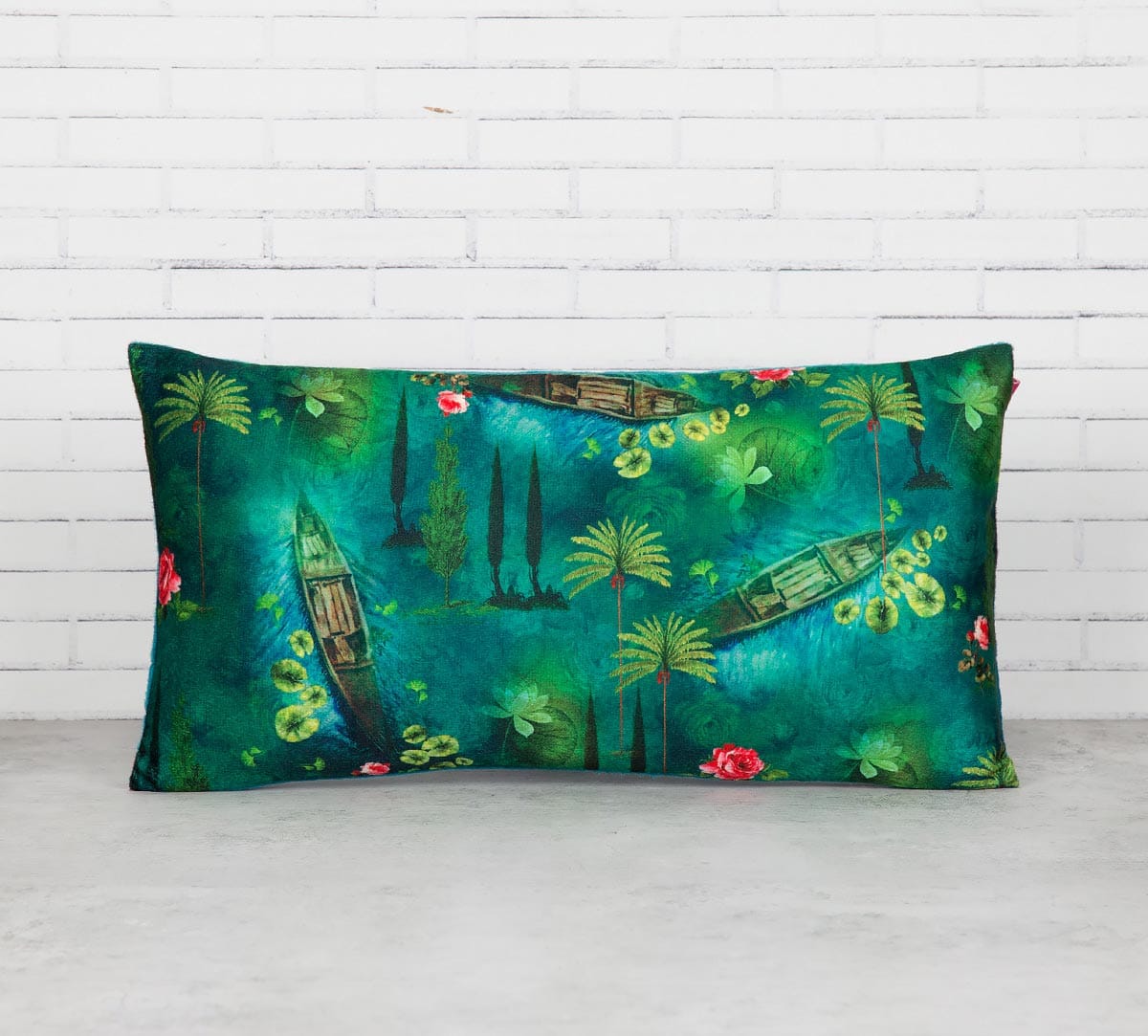 Lake Florist 16" x 8" Blended Velvet Cushion Cover