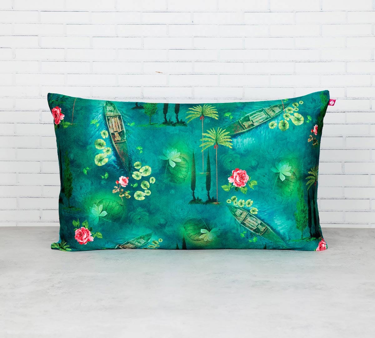 Lake Florist 20" x 12" Blended Velvet Cushion Cover