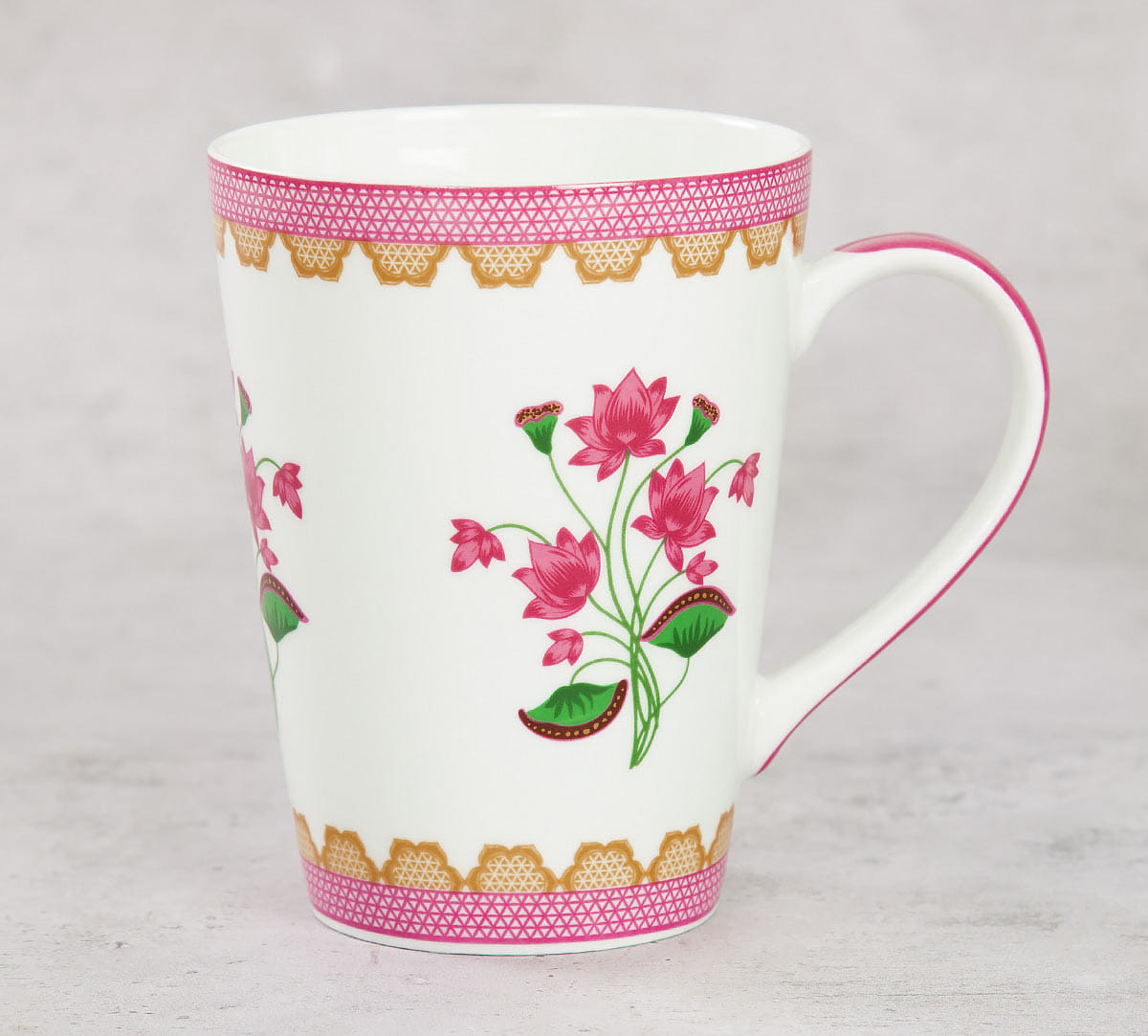 Lattice Lotus Coffee Mug