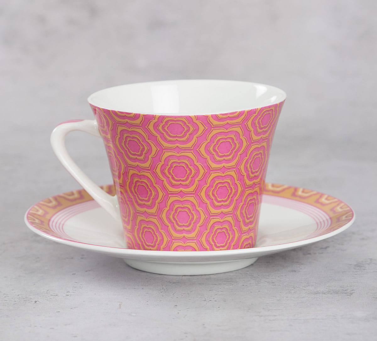 Lattice Lotus Cup & Saucer