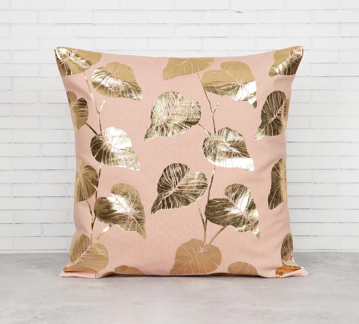 Leaf Creeper Foil Cushion Cover