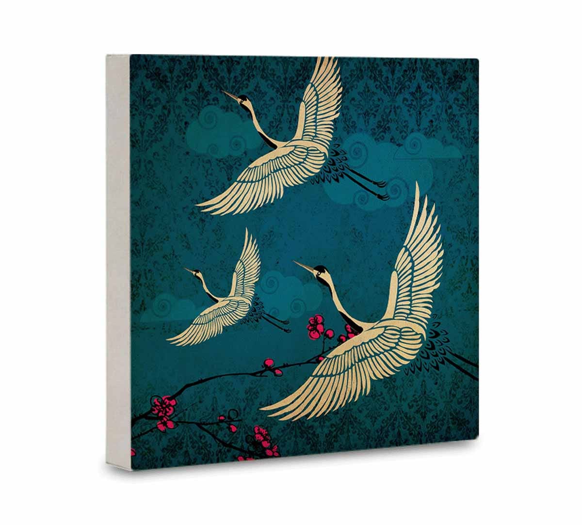 Legend of the Cranes Canvas Mounted Wall Art