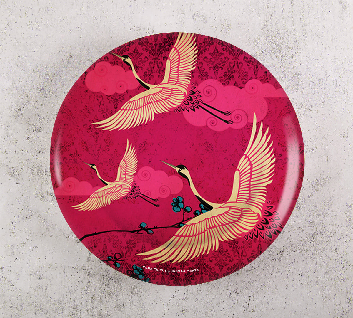 Legend Of The Cranes Decor Plate