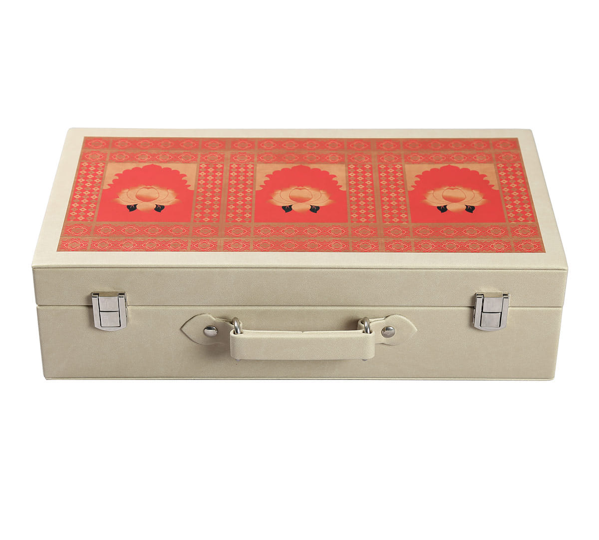 Lotus Darbar Leather Watch and Eyewear Box