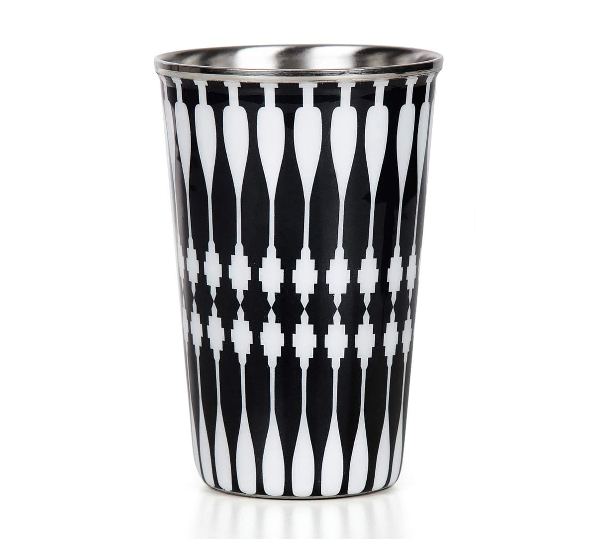 Monochrome Bowling Pin Steel Tumbler (Set of 2)
